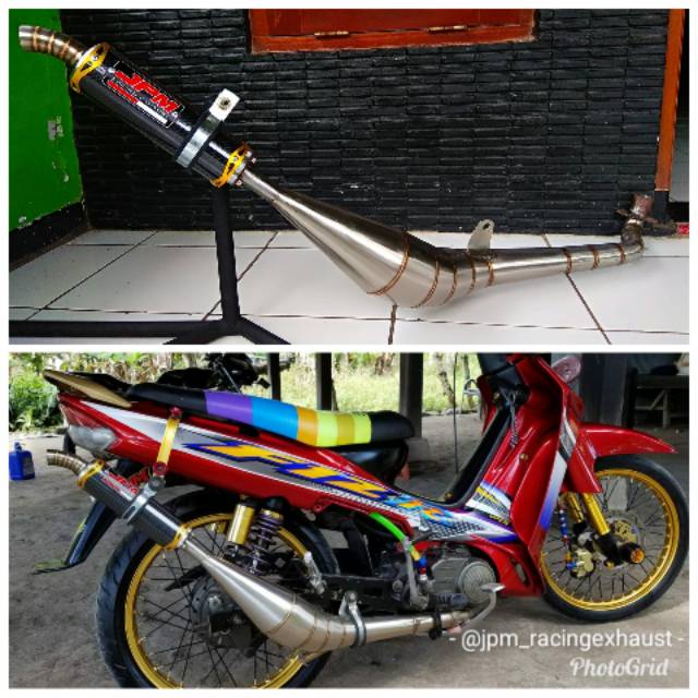 Knalpot Racing FIZ R staenless carbon JPM