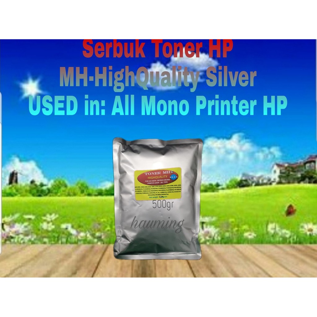 Serbuk Toner Refill MHHQ Silver HP 85A CE285A P1102 P1102w M1130 M1132 Canon 325 LBP6030 LBP6000