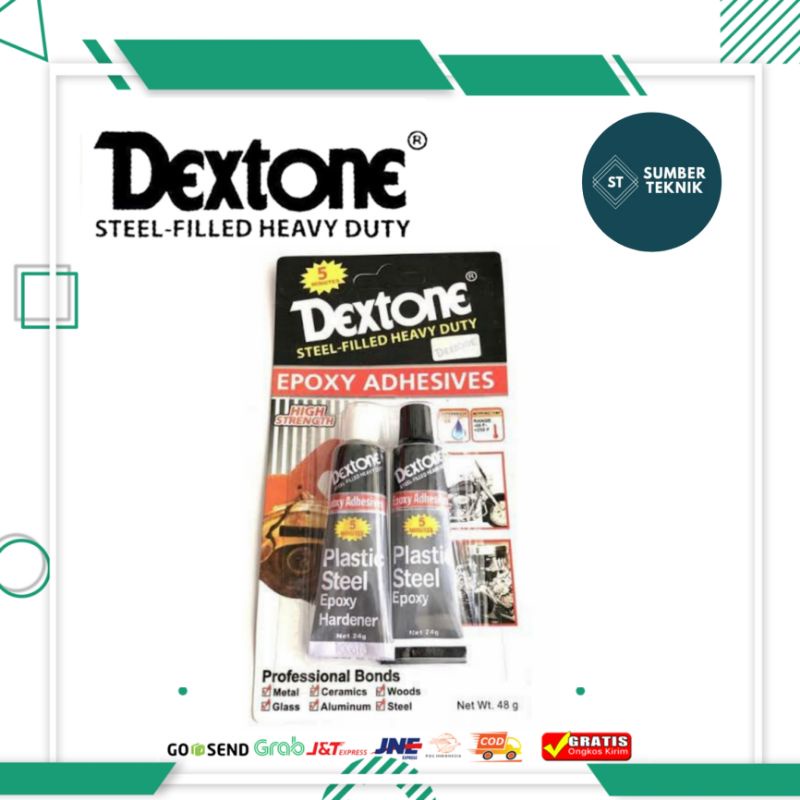 

Lem Besi Dextone 5 Menit 48 Gram / Lem Plastic Epoxy Dextone 48 Gram