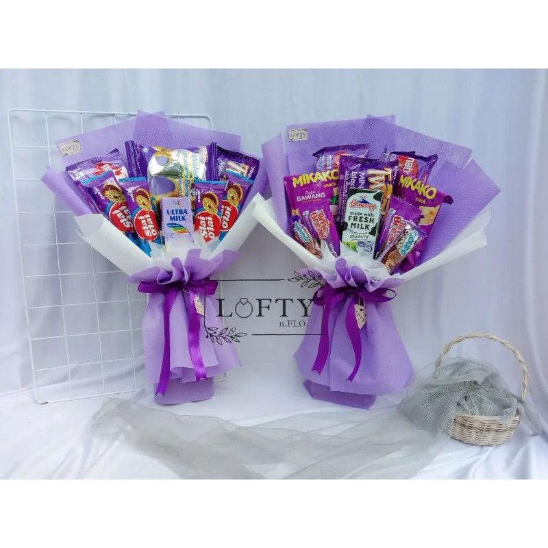 

Buket snack | buket jajan | hadiah ulang tahun | free kartu ucapan