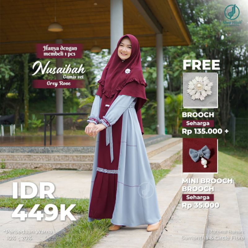 Nusaibah Gamis Set Alwa Hijab (READY STOCK)