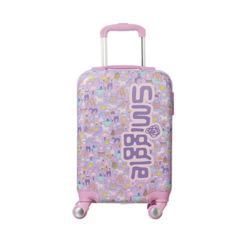 SMIGGLE TROLLEY 4 WHEEL BEAM BAG TAS KOPER ANAK PINK ORIGINAL