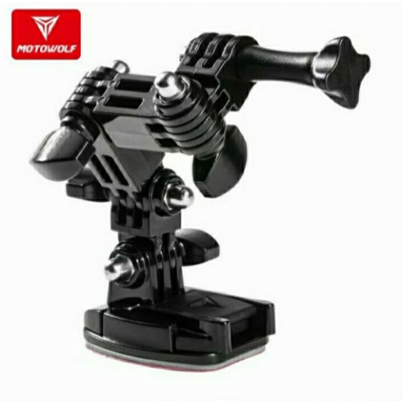 Breket holder camera pegangan camera go pro helm Motowolf