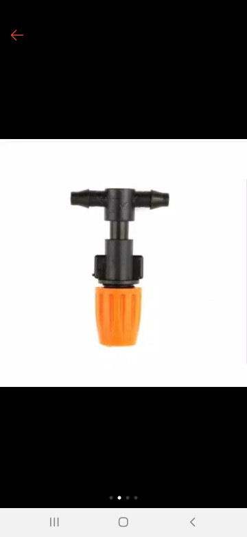 Sprayer Mist Nozzle Taman + Nepel Tee Untuk Selang Pe 7mm
