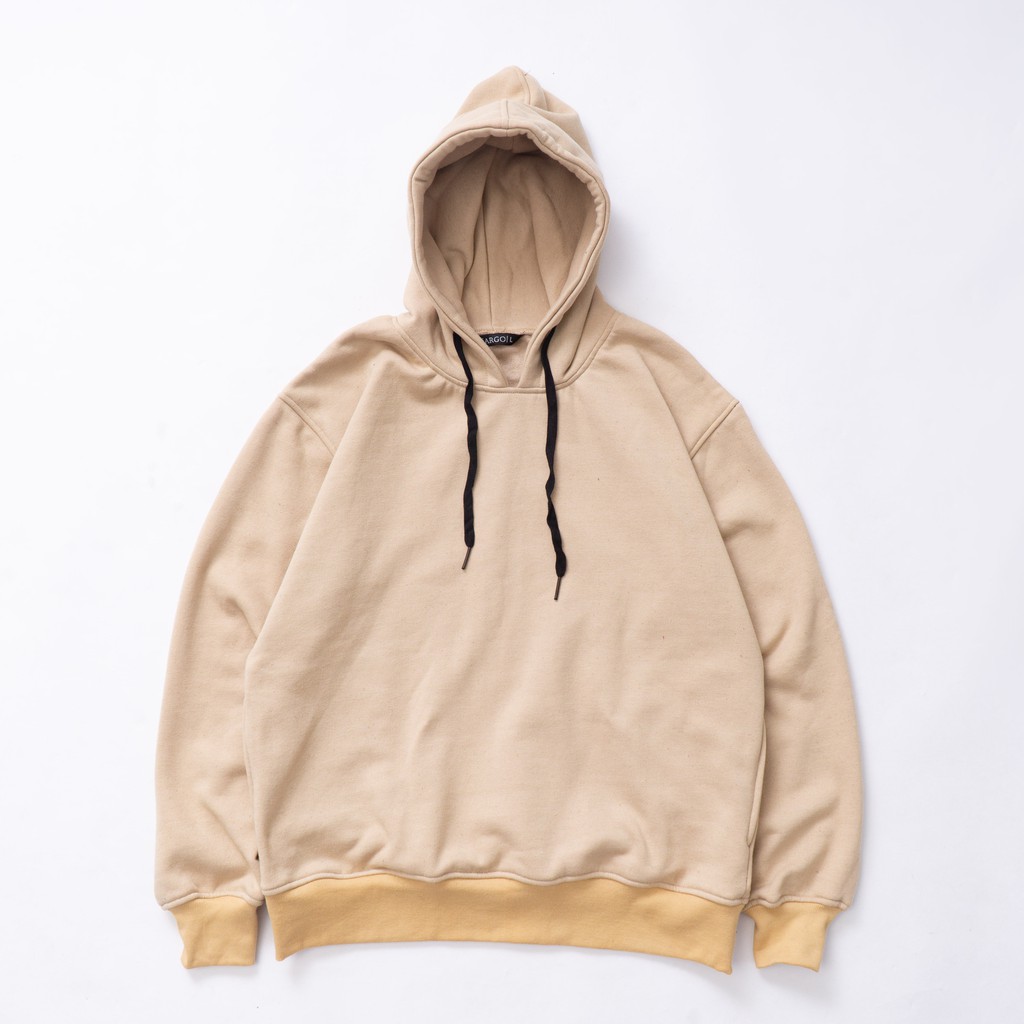Fargo Jaket Sweater Pria Hoodie Basic Cream