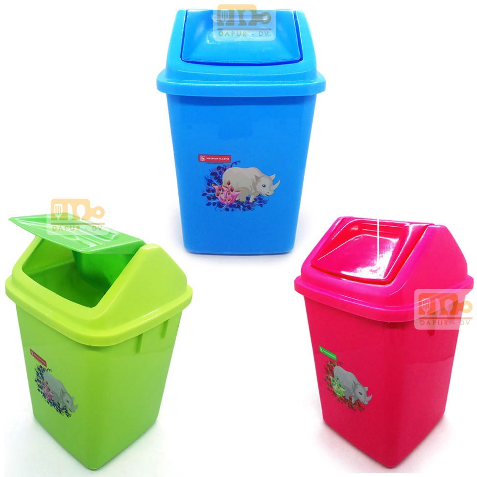 Maspion Tempat Sampah mini DUSTBIN No 5  + COVER – Random colour