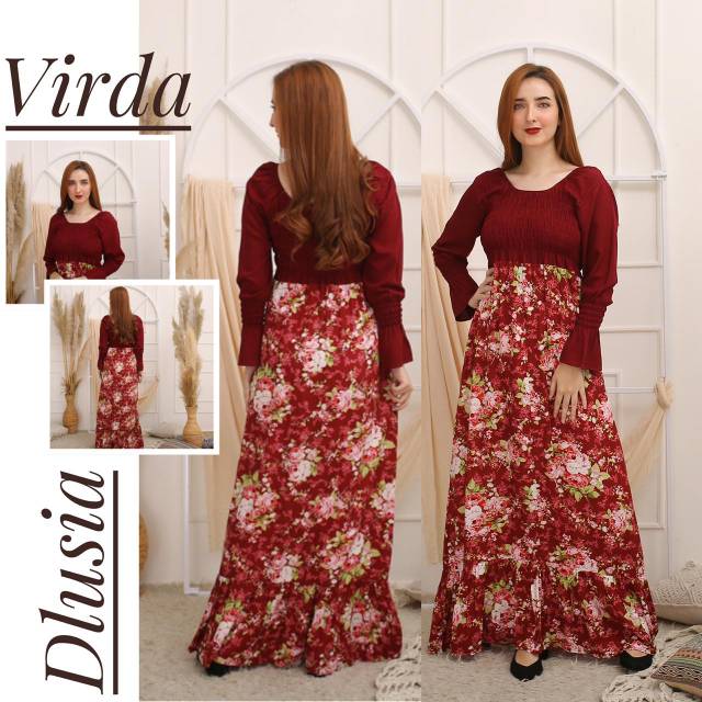 Daster Arab DLUSIA VIRDA Dress Rayon Smoke