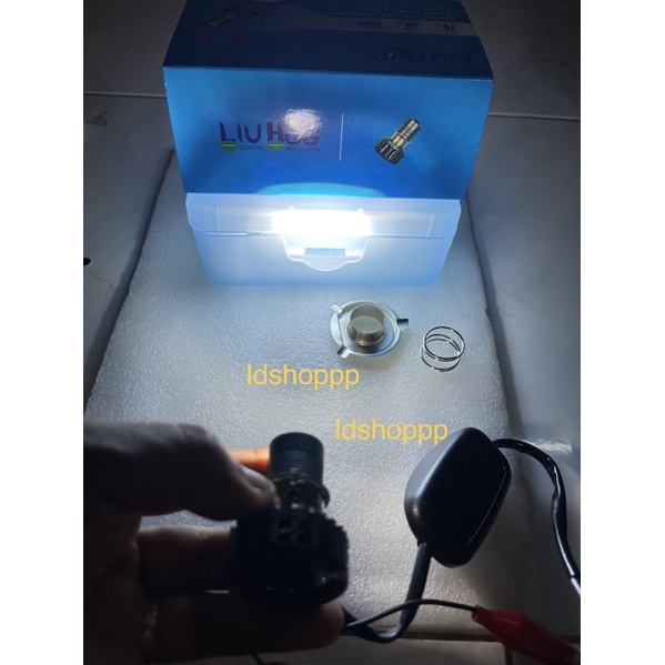 Lampu Utama led Utama D2 laser H6 H4 Jauh dekat putih kuning AC DC kipas HJG