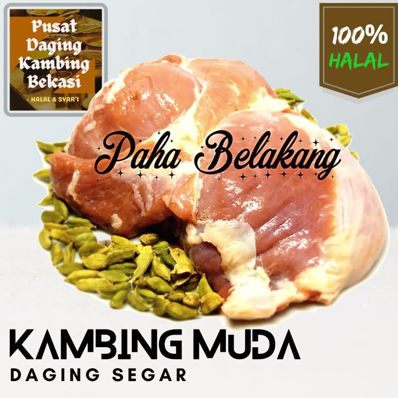Daging Kambing, Paha Belakang, Daging Murni Super, Halal