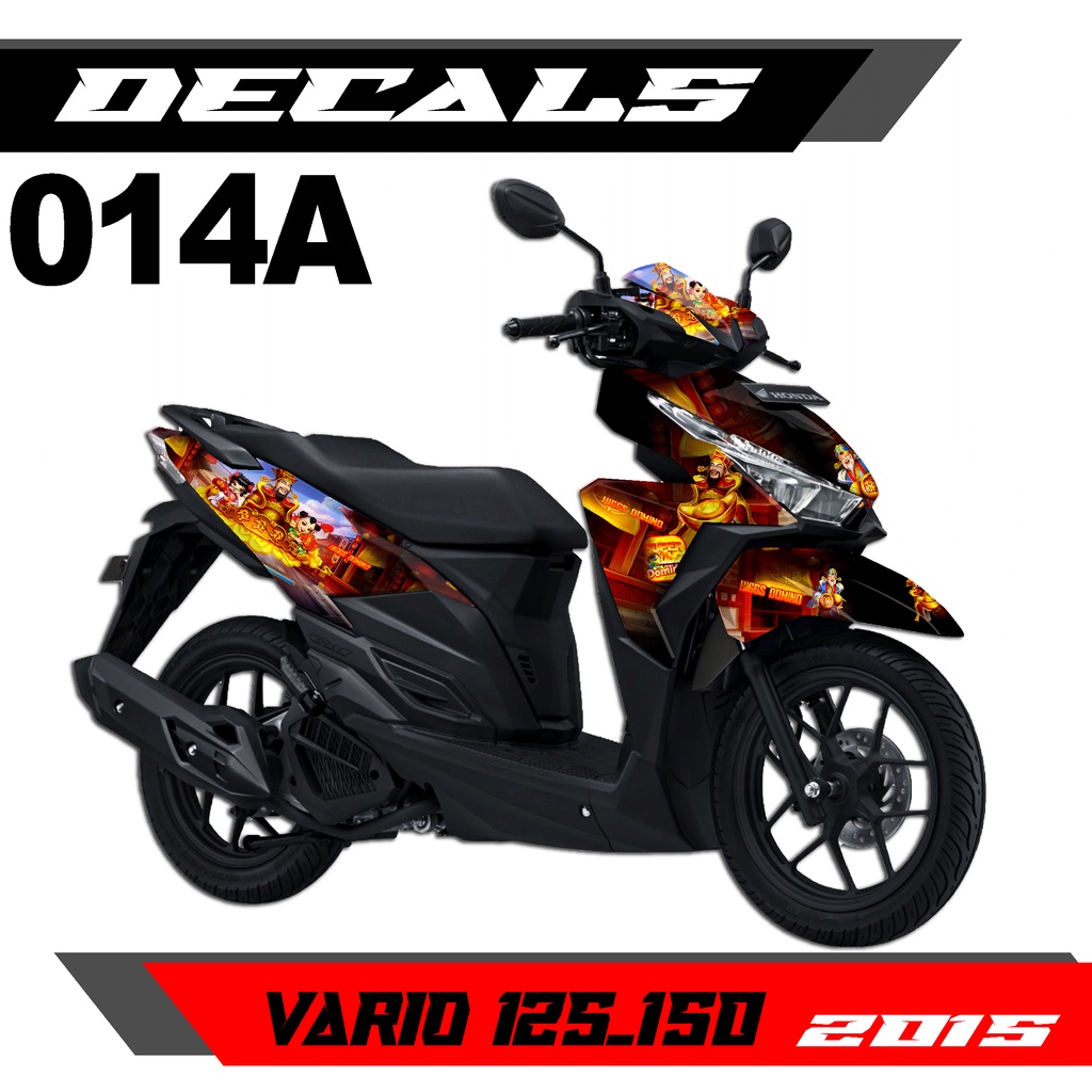 Decal Stiker - Dekal Sticker Fullbody New Vario 125/150 Fi 2016 Design New DOMINO HIGGS - 014