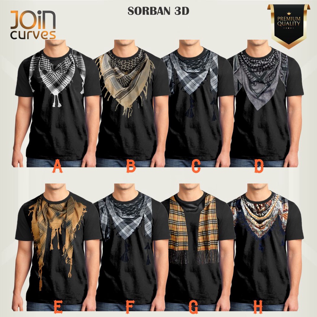 Kaos Dewasa Sorban 3D Collections