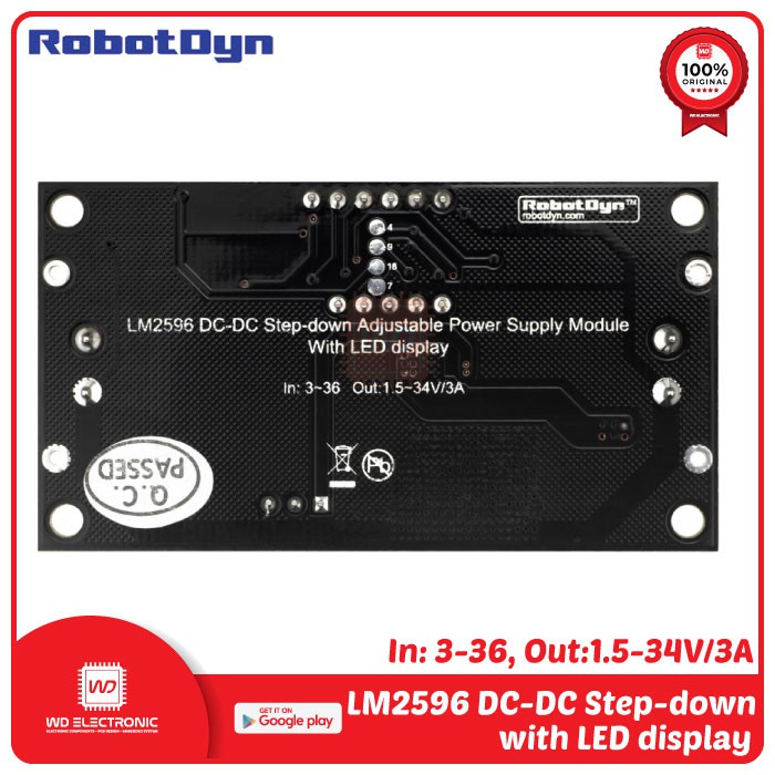 RobotDyn LM2596 DC to DC Step down 3A with LED Display