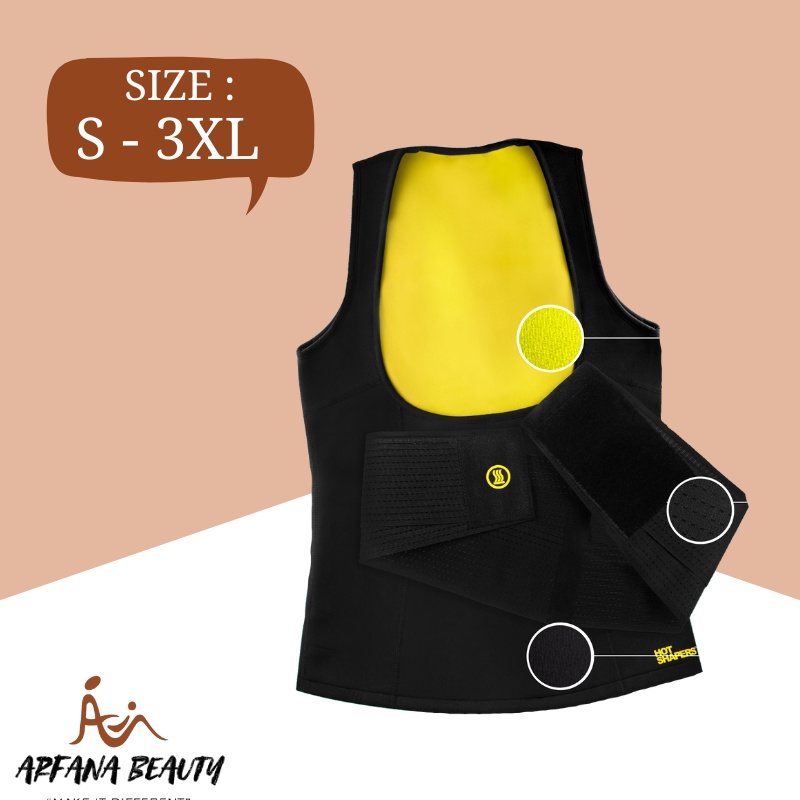 Baju Pelangsing Korset Perut Rompi Pembakar Lemak Cami Hot Shaper+Waist Trainer Baju Olahraga