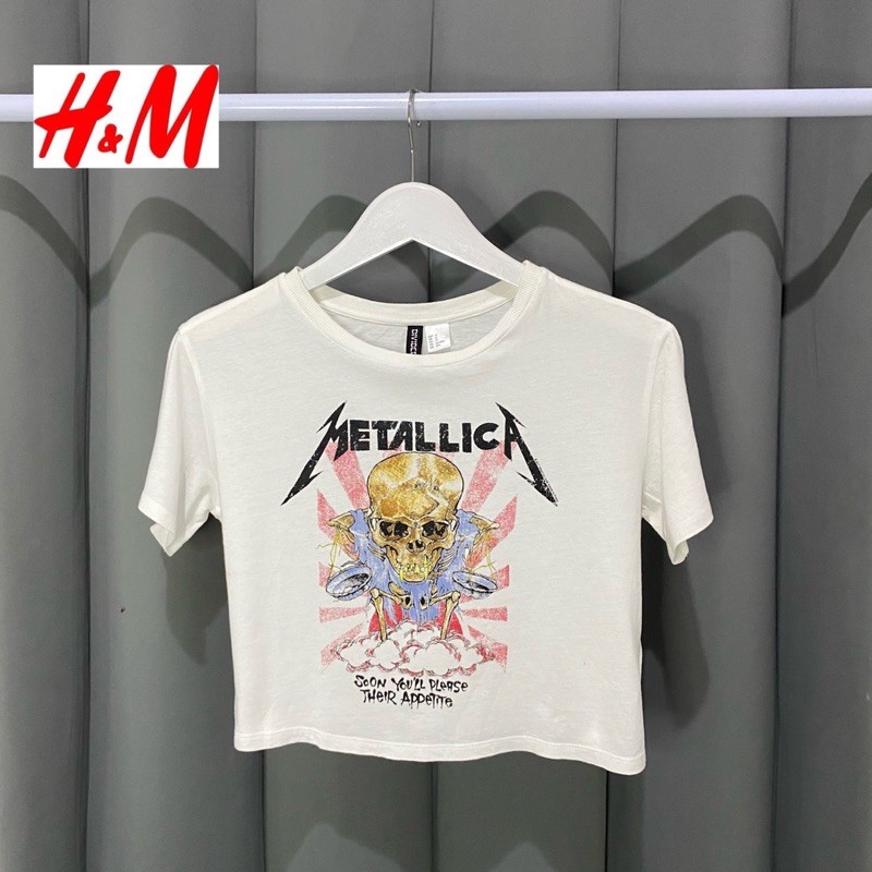 preloved metalica tshirt h&m