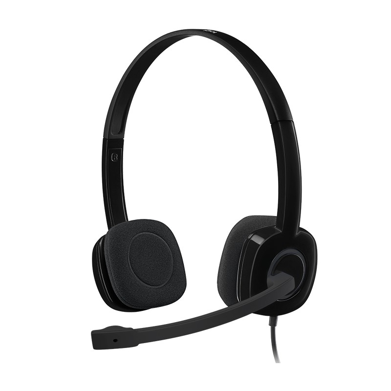 Headset Logitech H151 Stereo For Computer, Smartphone, tablet