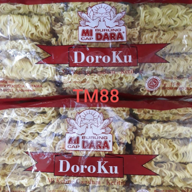 

MIE KERITING GANDUM CAP MIE BURUNG DARA 1 PACK ISI 12