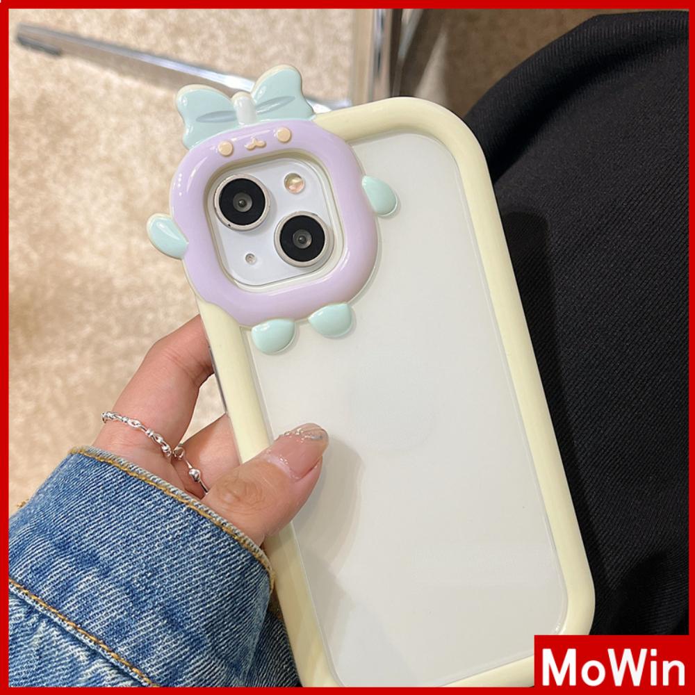 iPhone Case Silicone Soft Case Clear Case Airbag Shockproof Protection Camera Varnish Feel Bow Cute Cartoon Compatible For iPhone 11 Pro Max 13 Pro Max 12 Pro Max 7Plus xr XS Max