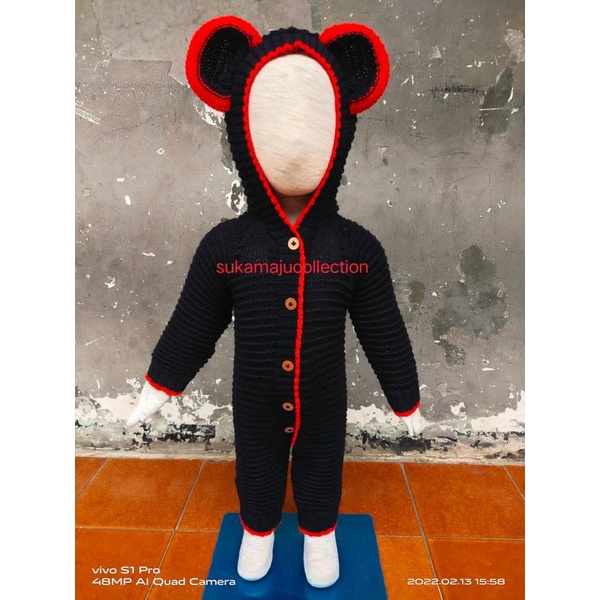 JUMPER BAYI MICKEY MOUSE CEWE ATAU COWO/JUMPER BAYI MICKEY MOUSE PRIA ATAU PEREMPUAN/JUMPER BAYI MICKEY MOUSE UNISEX/JUMPER BAYI 0-12 BULAN/JUMSUIT BAYI MICKEY MOUSE