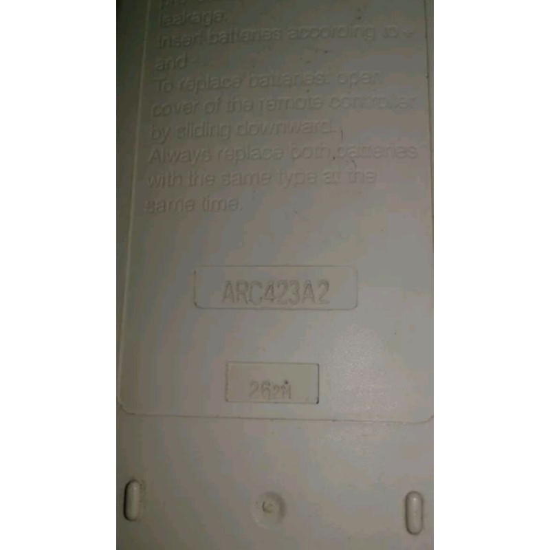 REMOTE REMOT AC DAIKIN ARC423A2 ORIGINAL ASLI LIST SILVER