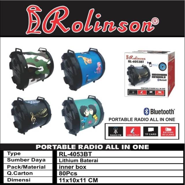 Speker Radio Portabel RL-4053BT Rolinson