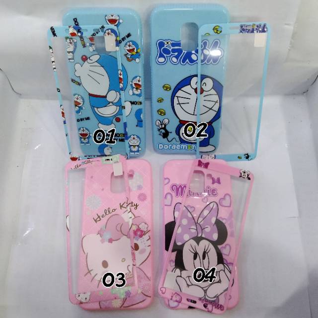 Softcase gambar + anti gores kaca samsung J6