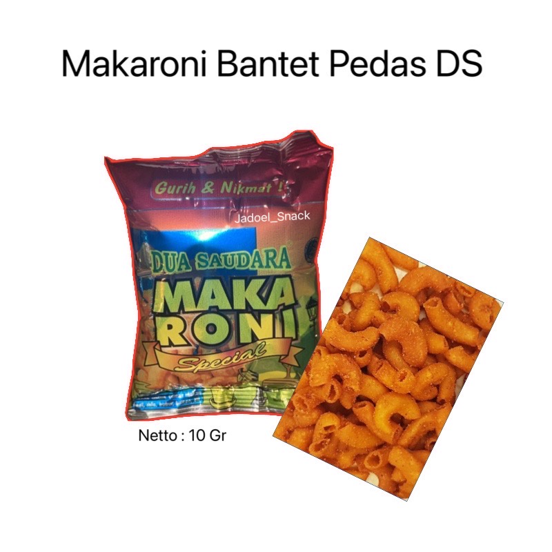 

Makaroni Bantet DS Pedas 10 Gr By jadoelsnack