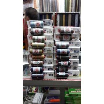 JAHIT-PERLENGKAPAN- BENANG EXTRA WARNA CAMPUR ISI 1LUSIN -PERLENGKAPAN-JAHIT.