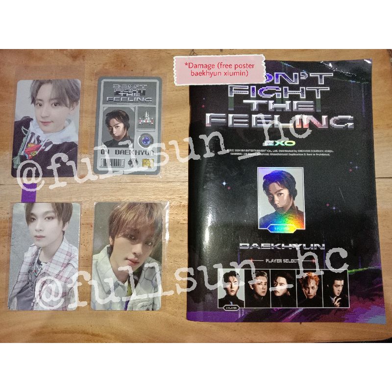 Photocard Haechan Chanyeol Baekhyun Ridin Chillin Dftf