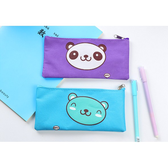 

(PROMO) Tempat Pensil Kain Beruang dan Panda Happy