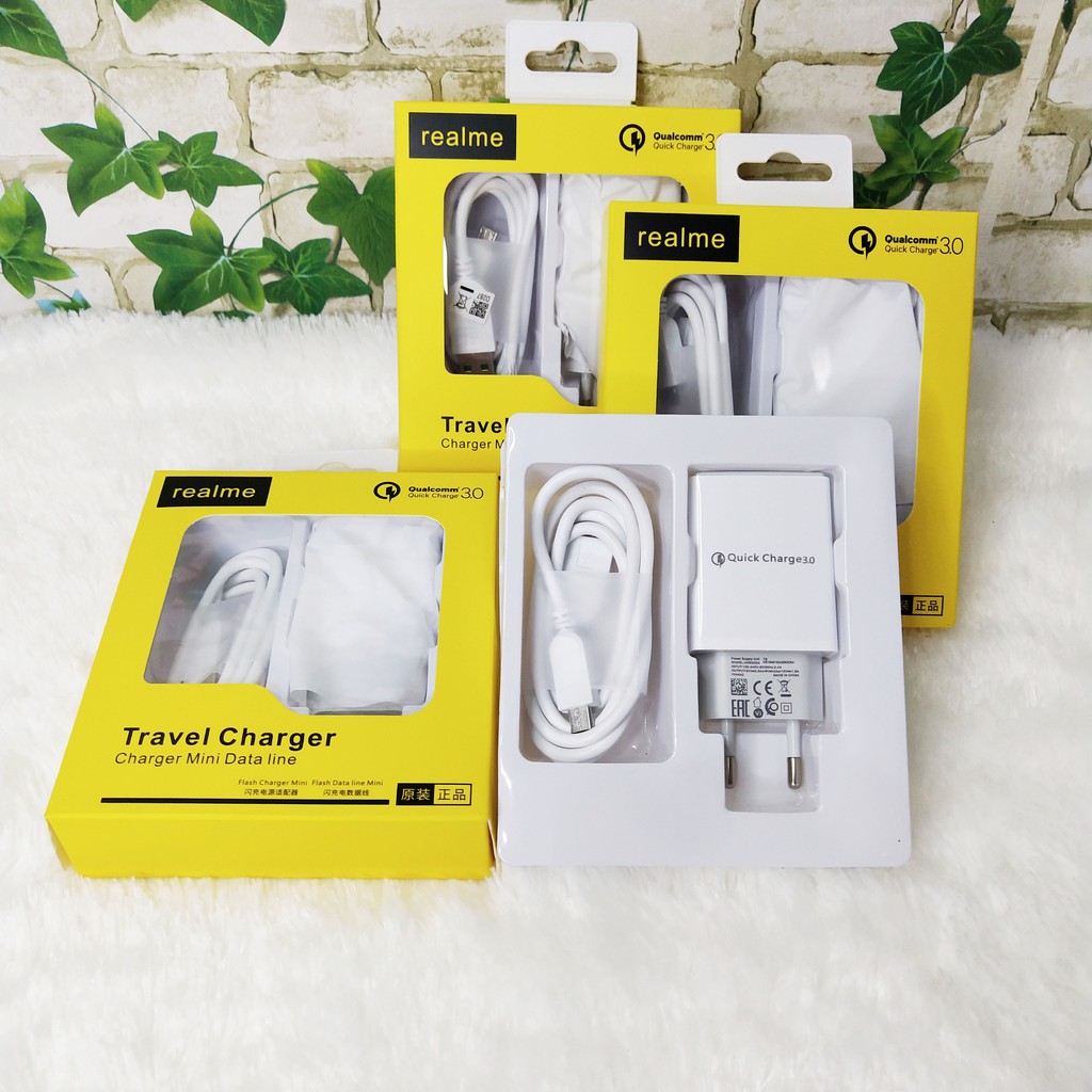 CHARGER REALME QUALCOMM 3.0 CHARGER FAST CHARING COCOK BUAT SEMUA HP HARGA GOSIR