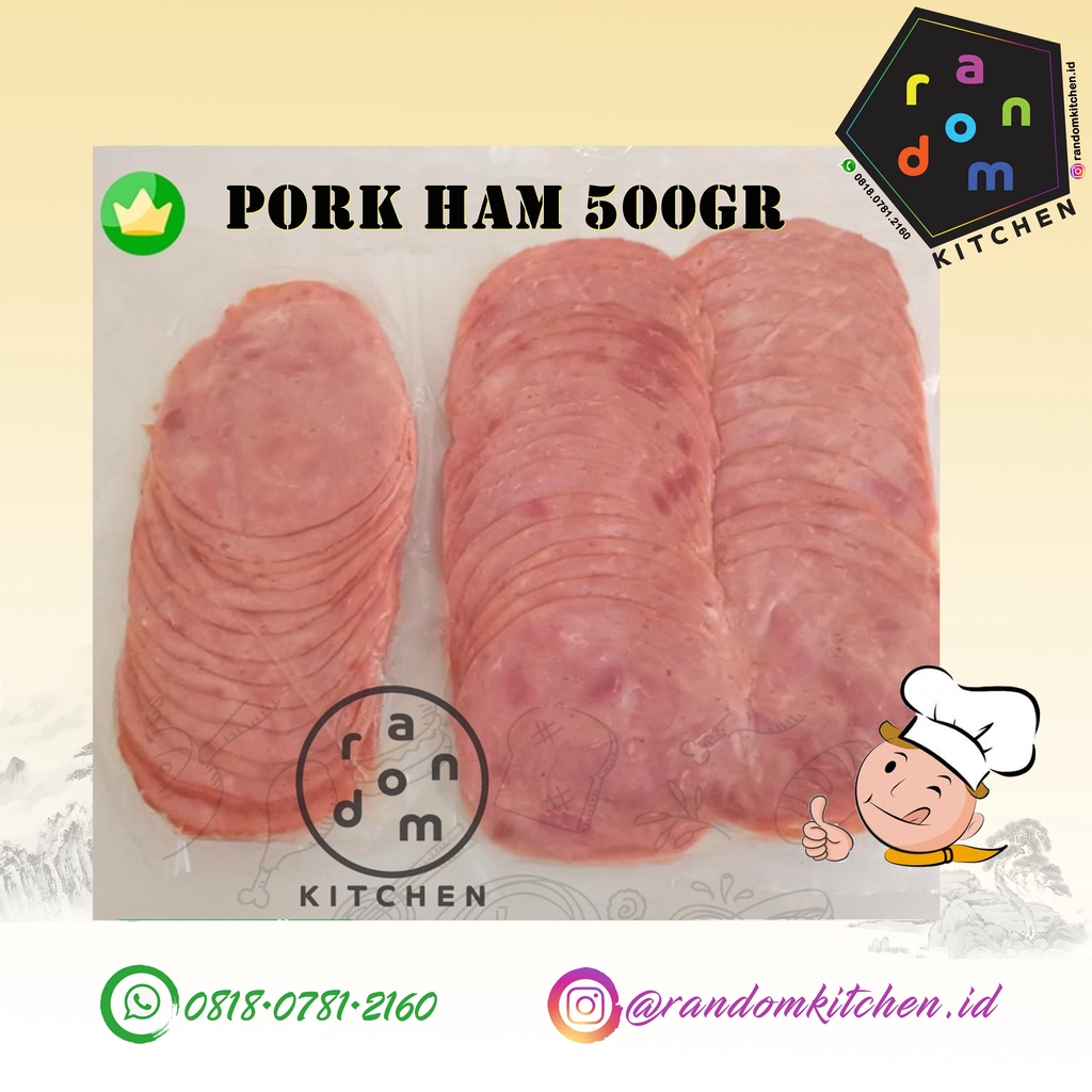 Jual Pork Ham // Pork Ham 500gram // Daging Babi Smoked // NON HALAL ...