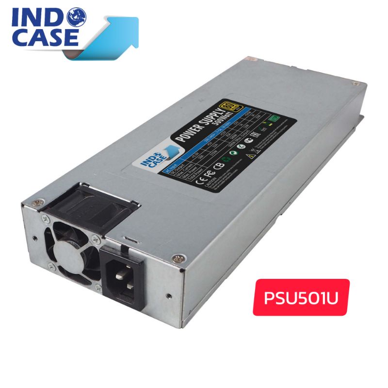 PSU501U INDOCASE POWER SUPPLY 500W PURE FOR 1U CASE 80+GOLD