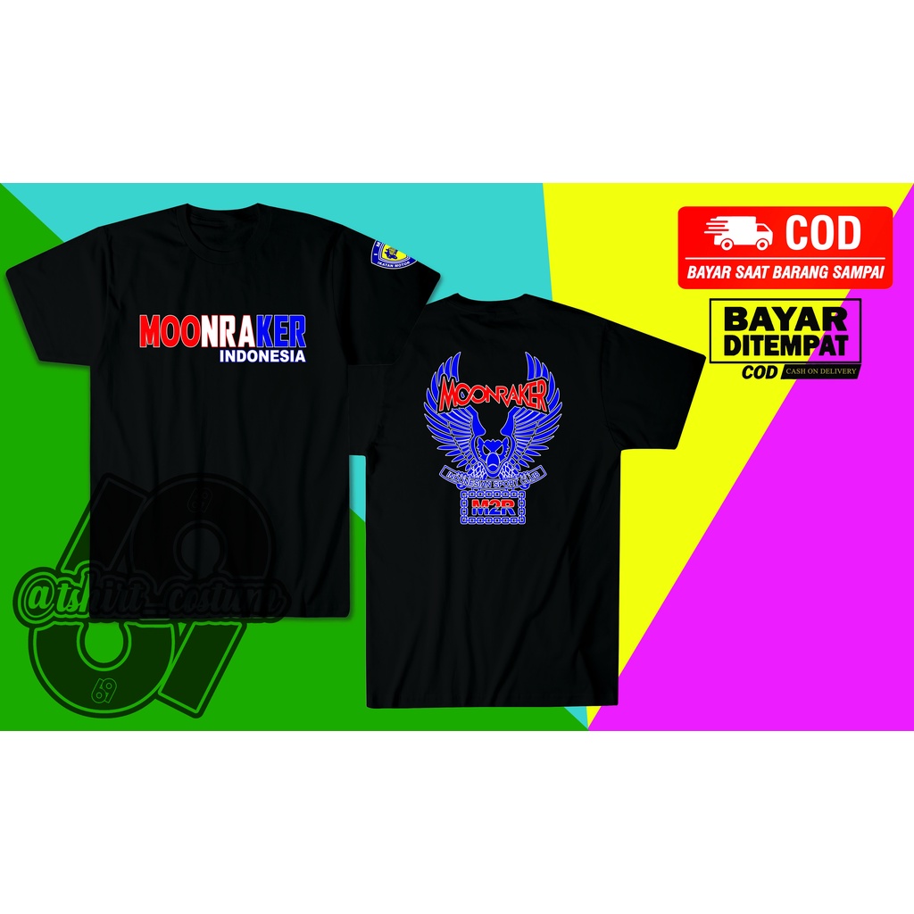 Kaos Distro Moonraker Indonesia Sayap Unisex Baju Kaos Moonraker Terbaru.