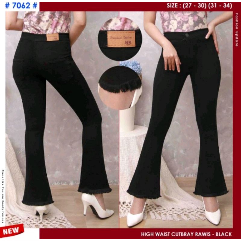 HIGH WAIST CUTBRAY RAWIS TERBARU//CELANA JEANS HW CUTBRAY RAWIS KEKINIAN
