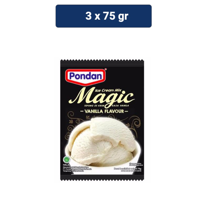 

Pondan Ice Cream Vanilla 3 x 75gr