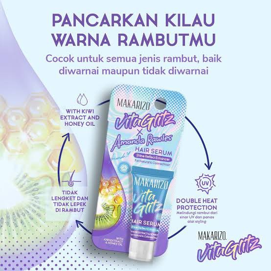 Makarizo Vitaglitz Hair Serum | Serum Rambut