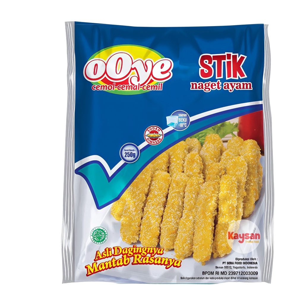 

OOYE NAGET AYAM STIK 250 GRAM