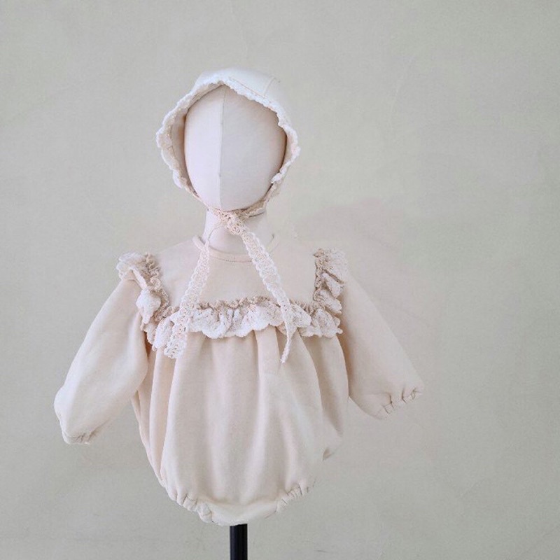 Eleanor romper | baju bayi | baju bayi perempuan | baju bayi cewek | baju baby girl | baju bayi unyu