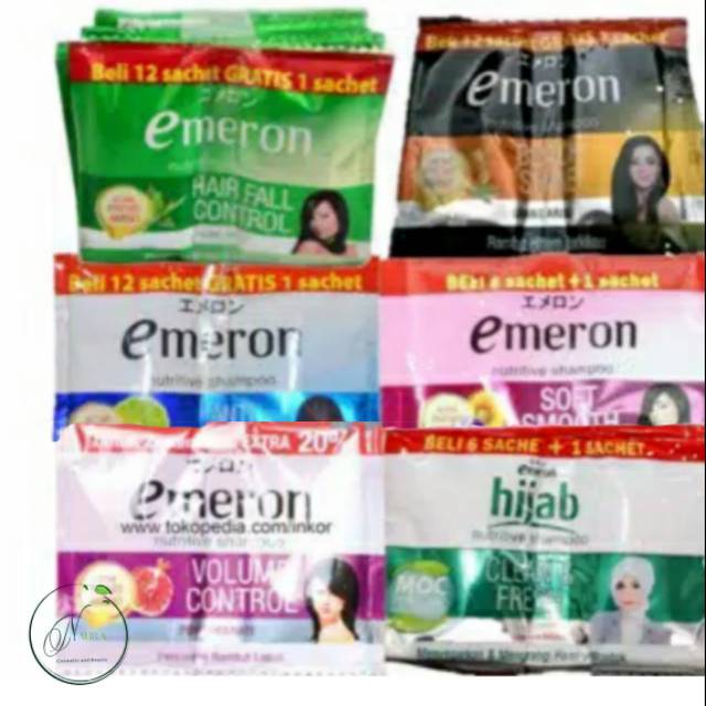 EMERON / EMERON Hijab Shampoo renceng isi 12 sachet