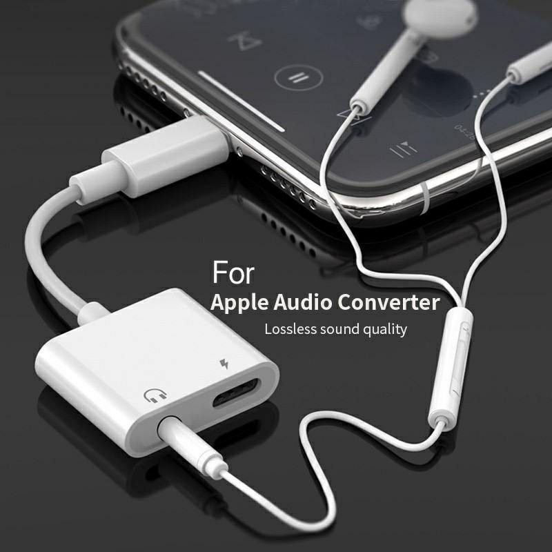 Converter Charger + Jack Audio Lightning 2in1