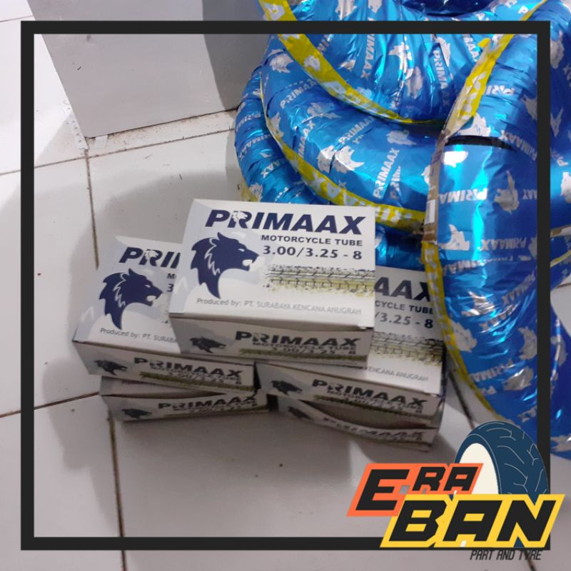 BAN DALAM ARTCO VESPA ANGKONG 300 325 RING 8 PRIMAAX PENTIL LURUS