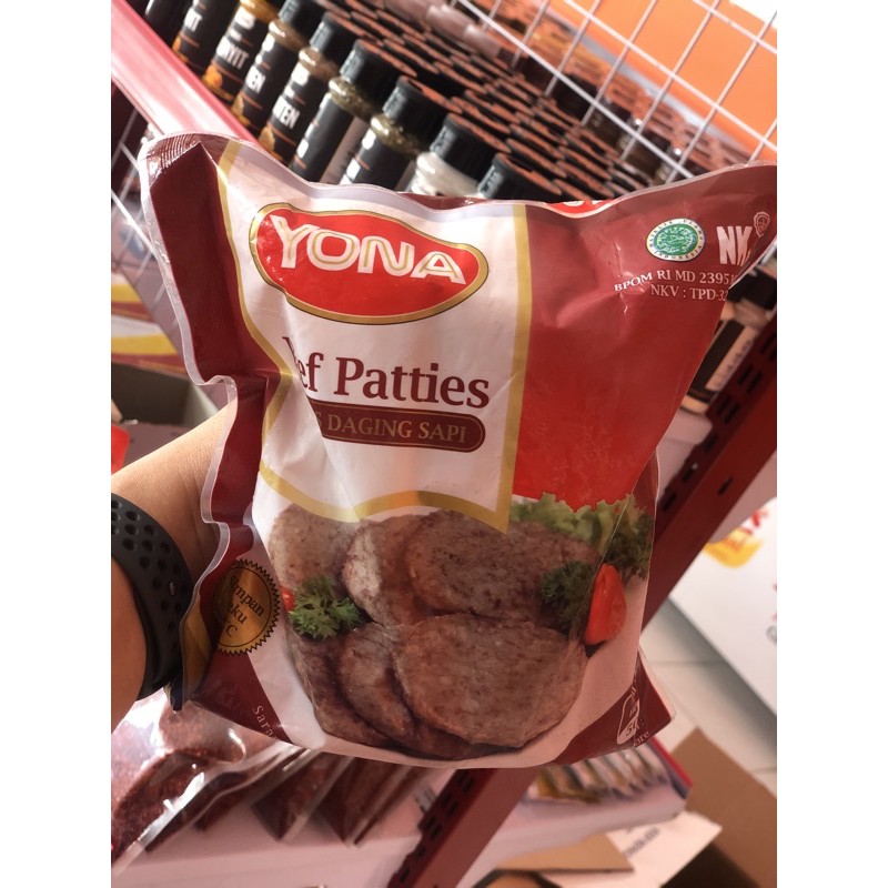 

yona beef patties 500gr / yogyakarta