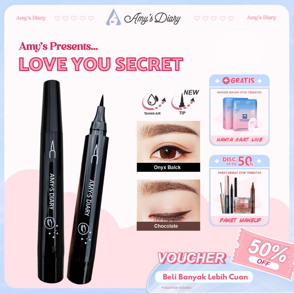 AMY'S DIARY Eyeliner Wing Star Super Slim Easy To Use Waterproof Tahan Lama mudah di gunakan