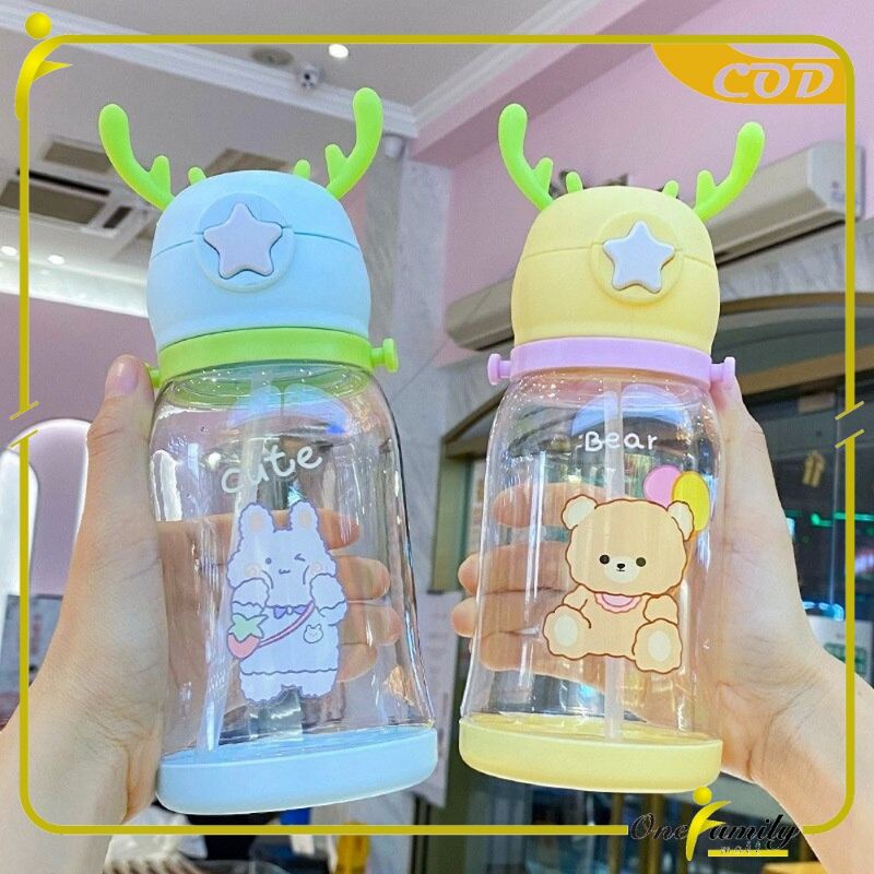 Botol minum anak model tanduk rusa. Botol minum tanduk rusa. kempis tempat air minum.