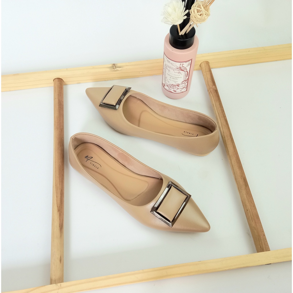 VNL Delisha Flatshoes | Sepatu Wanita | Sepatu Flatshoes | Flatshoes Casual | Sepatu hak 1cm