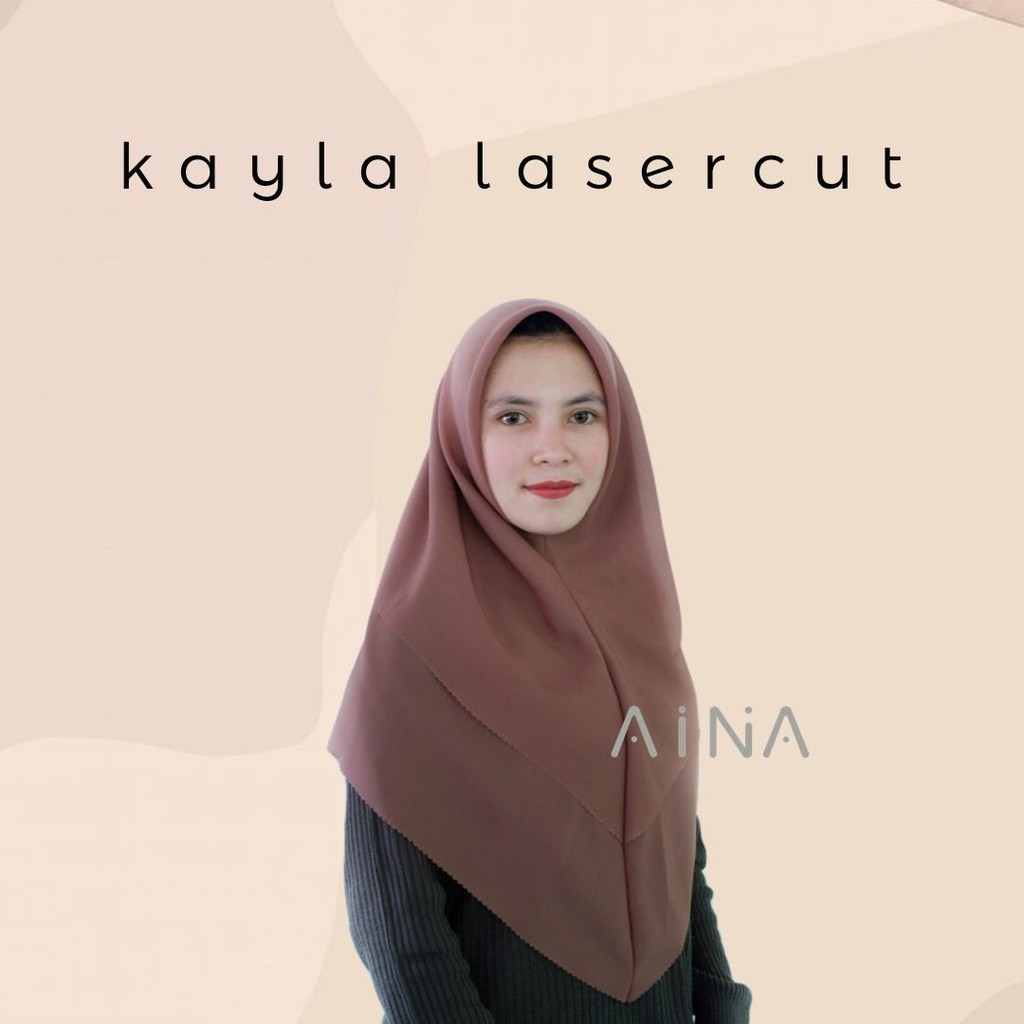 HIJAB KAYLA LASSERCUT/ KAYLA 2 LAYERS