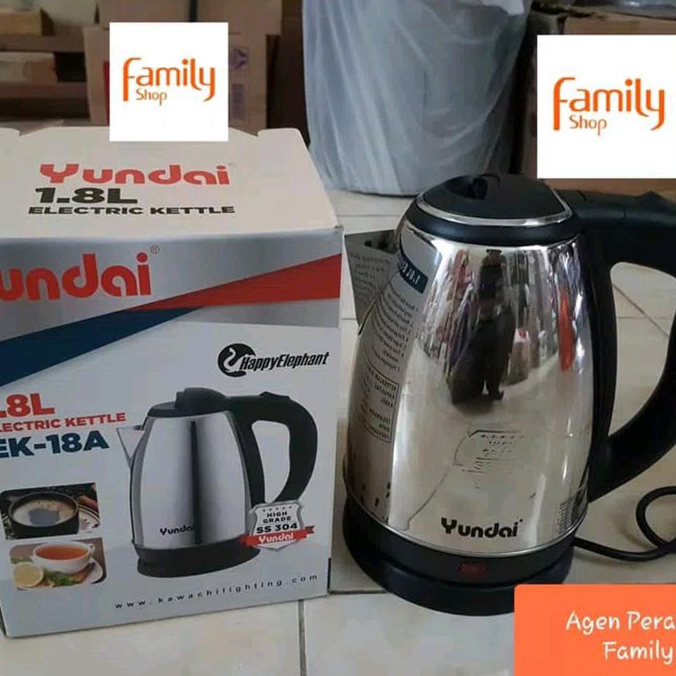 SUPER SALE TEKO ESKAN LISTRIK YUNDAI ELECTRIC KETTLE STAINLESS STEEL