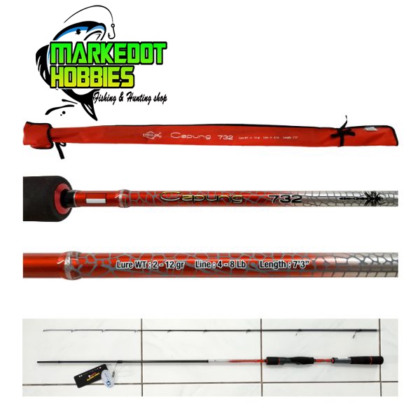 Joran Capung spiderman Relix nusantara 732 4-8lb joran ul