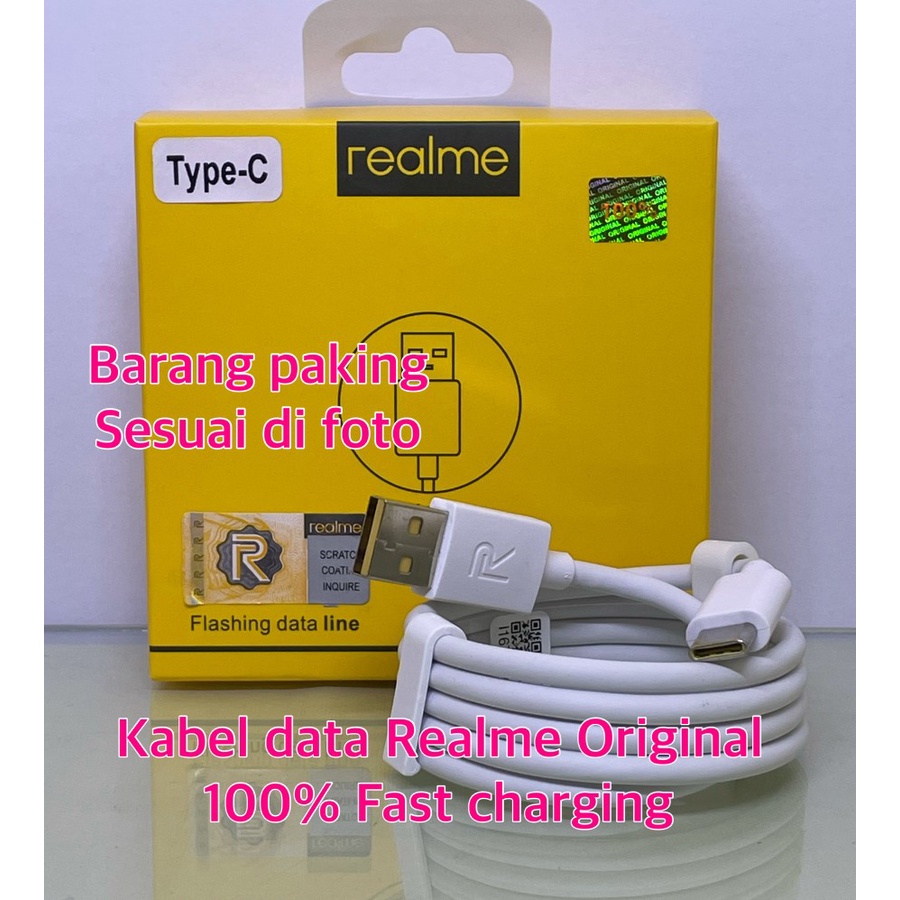 IGS Kabel Usb Realme Super Vooc Original 100% Kabel Data Vooc Ori Type C