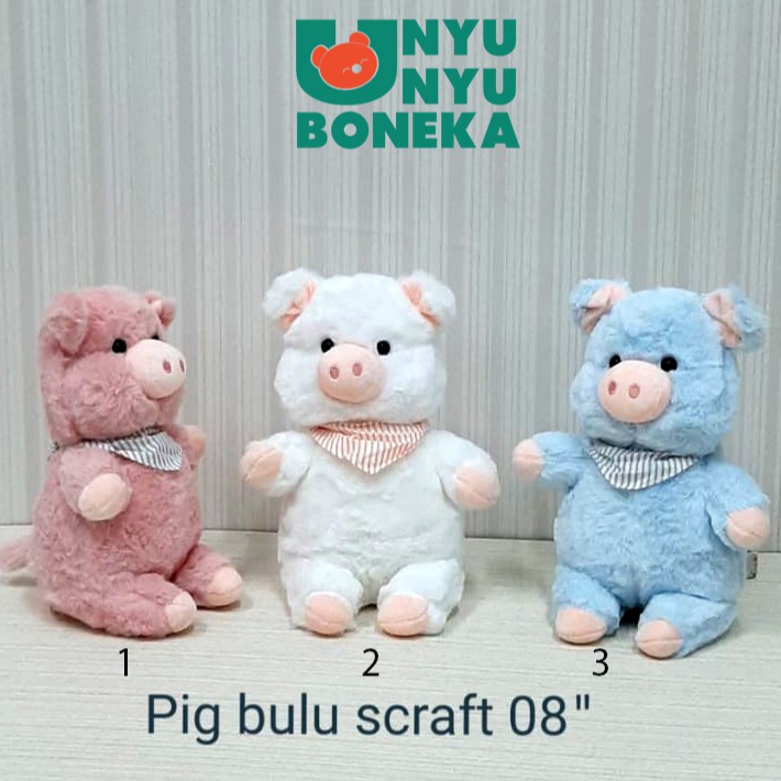 Import Boneka Cute pig babi souvenir kado ultah plush lucu